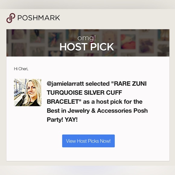 ✨HP✨ RARE ZUNI TURQUOISE SILVER CUFF - Picture 11 of 11